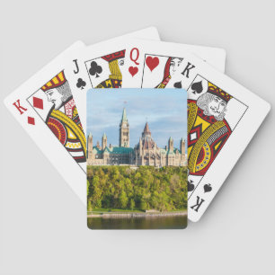 Parliament Hill in Ottawa - Ontario, Canada Playing Cards