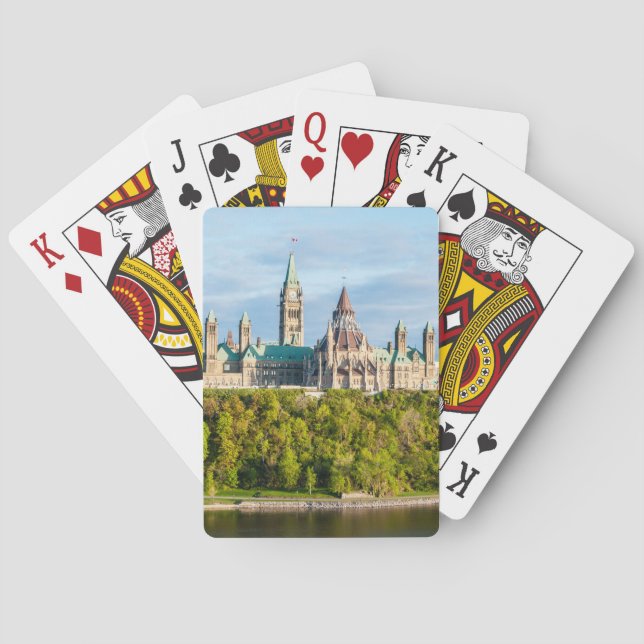 Parliament Hill in Ottawa - Ontario, Canada Playing Cards (Back)