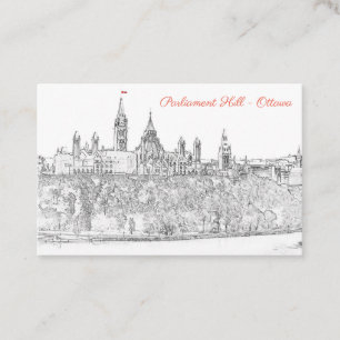 Parliament Hill in Ottawa - QR Code Business Card