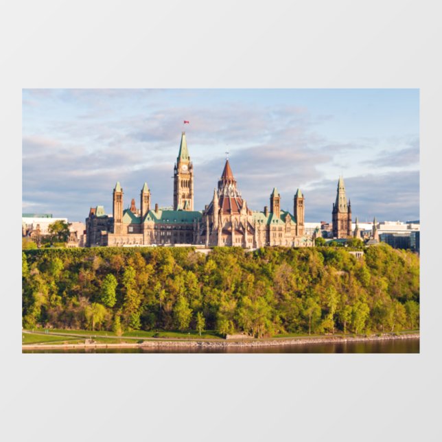 Parliament Hill in Ottawa Window Cling (Sheet)