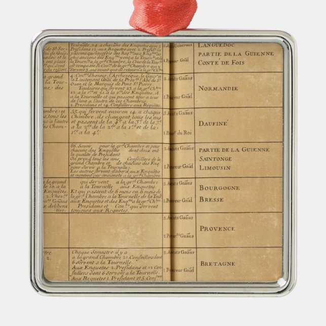 Parliament in France Metal Tree Decoration (Front)