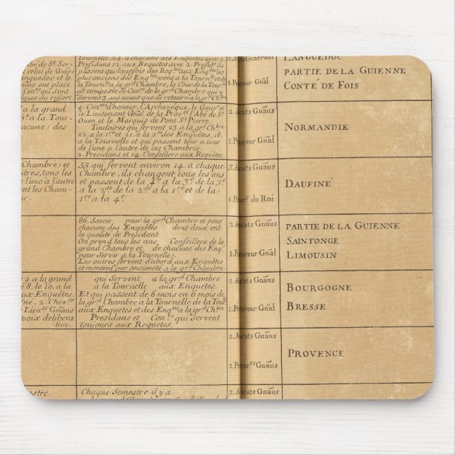 Parliament in France Mouse Mat (Front)