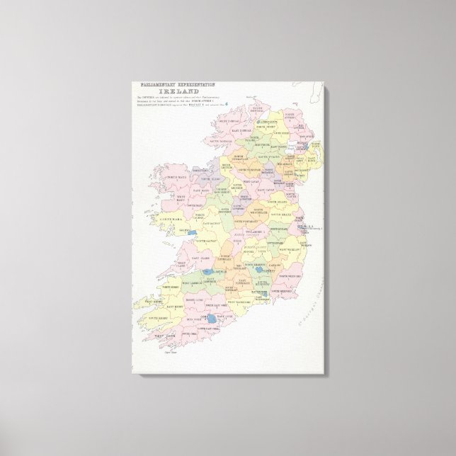 Parliamentary Representation | Ireland Canvas Print (Front)