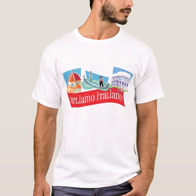 Parliamo Italiano Men's T-shirt (Front)