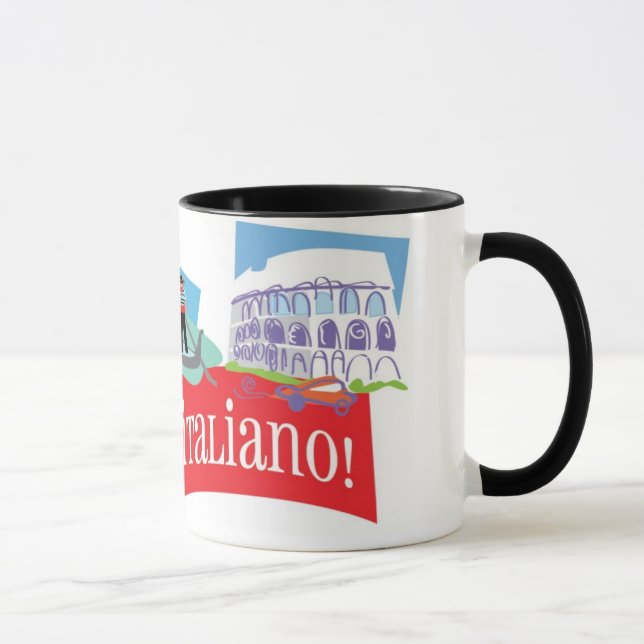 Parliamo Italiano Mug (Right)
