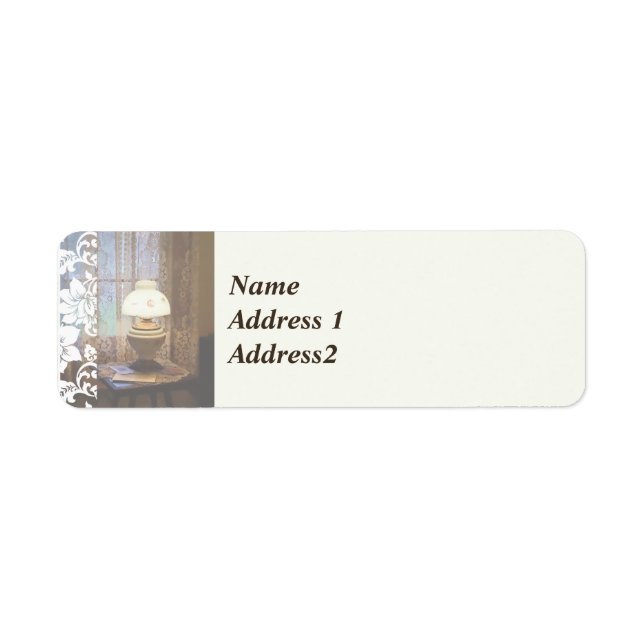 Parlour With Hurricane Lamp Save the Date (Front)
