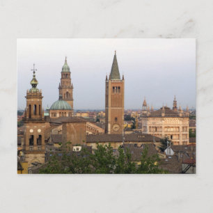 Parma city centre; Battistero church on the Postcard