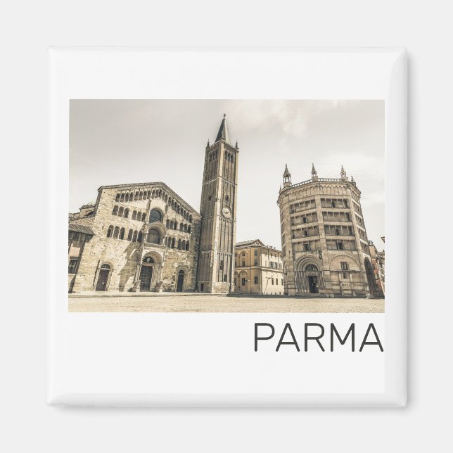 Parma Emilia Romagna Piazza Del Duomo Italy Magnet (Front)