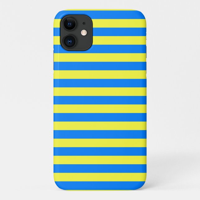 Parma flag stripes city italy symbol blue yellow Case-Mate iPhone case (Back)