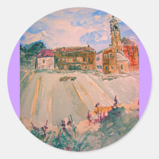 parma italy classic round sticker