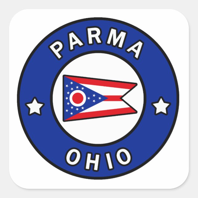 Parma Ohio Square Sticker (Front)