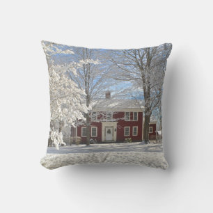 Parmelee Farm in Winter Cushion