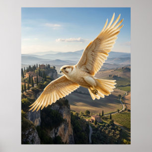 Parmesan Falcon Cliffs Poster