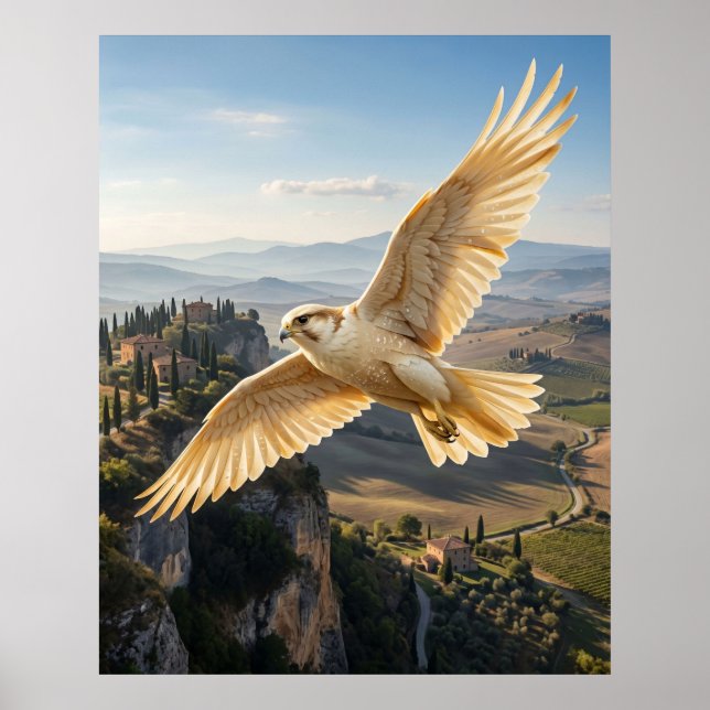 Parmesan Falcon Cliffs Poster (Front)
