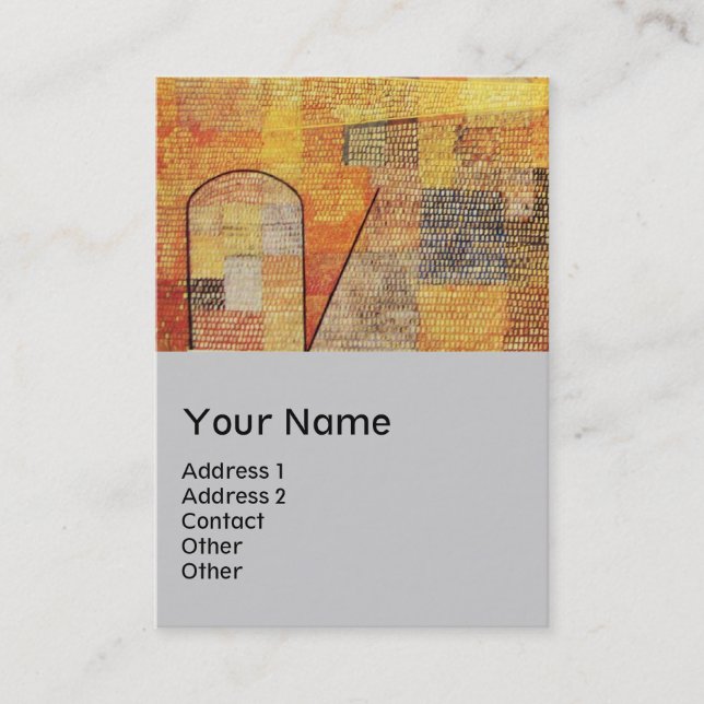 PARNASSUS / ABSTRACT,grey Business Card (Front)