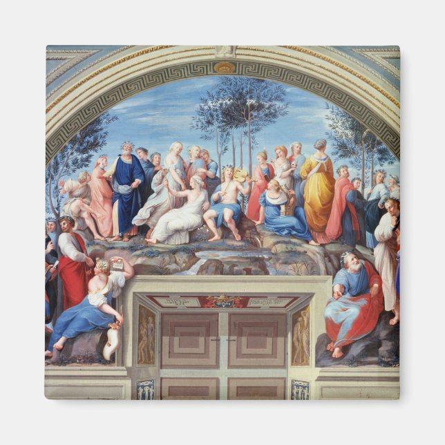 Parnassus and the Disputa, from the Stanza della S Magnet (Front)