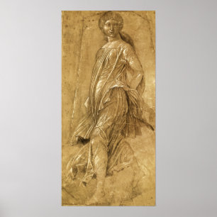 Parnassus, Dancing Muse by Andrea Mantegna Poster
