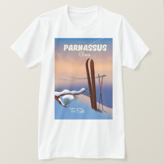 Parnassus Greece Ski travel poster T-Shirt