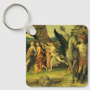 Parnassus, Mars and Venus by Andrea Mantegna Key Ring