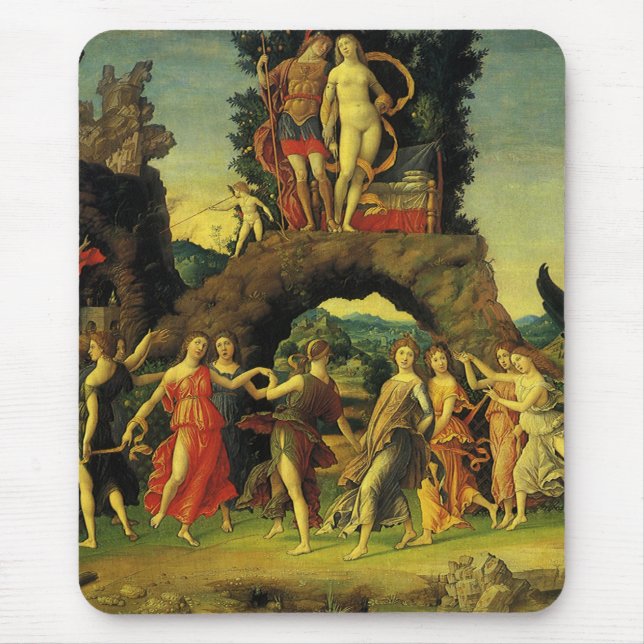 Parnassus, Mars and Venus by Andrea Mantegna Mouse Mat (Front)