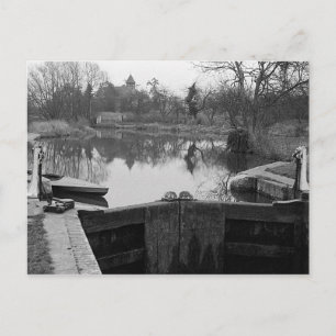 Parndon Mill lock, Harlow, Essex Postcard