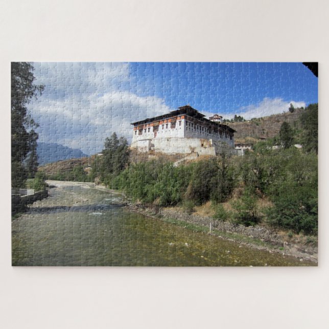 paro dzong bhutan jigsaw puzzle (Horizontal)