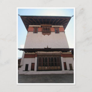 paro dzong central postcard