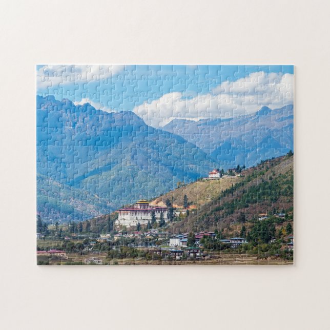Paro Rinpung Dzong - Bhutan, Himalaya, Asia Jigsaw Puzzle (Horizontal)