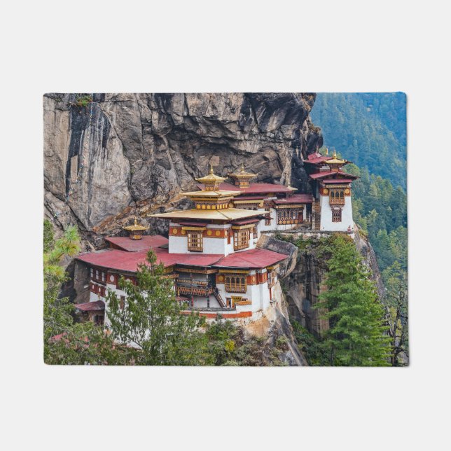 Paro Taktsang: The Tiger's Nest Monastery - Bhutan Doormat (Front)