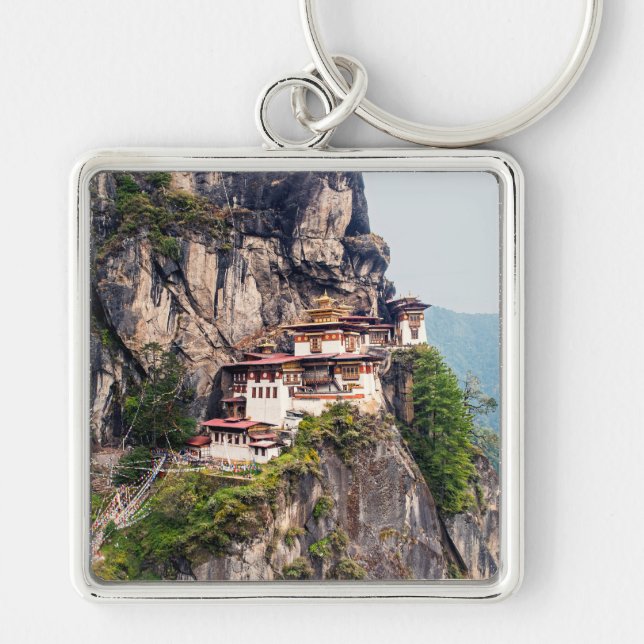 Paro Taktsang: The Tiger's Nest Monastery - Bhutan Key Ring (Front)