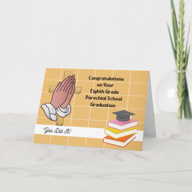 Parochial 8th Grade Graduation Card (Front)
