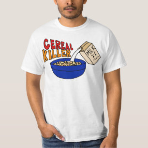 Parody Cereal Killer Breakfast Food Humour T-Shirt