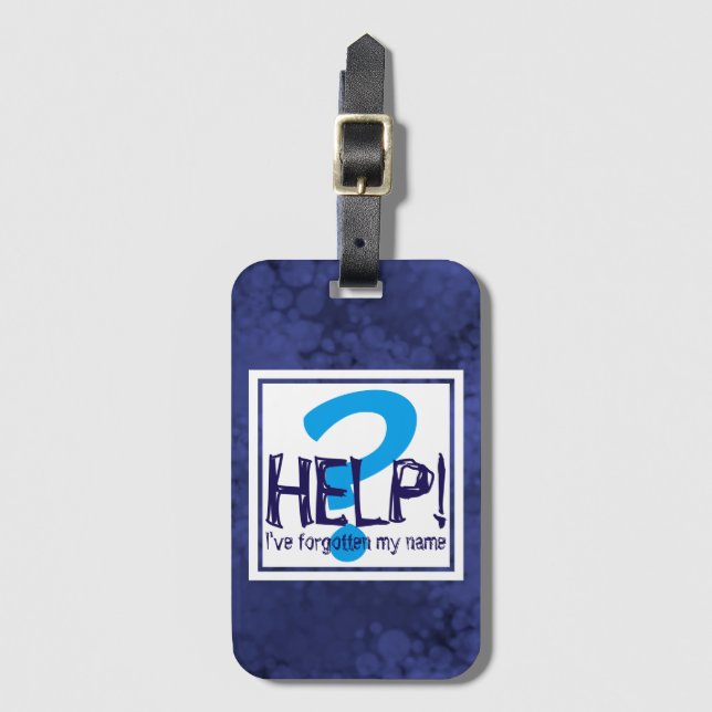 Parody Monogram Luggage Tag (Front Vertical)