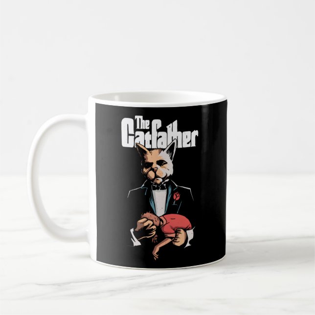 Parody The Catfather Cats Movies Comics Coffee Mug (Left)