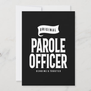 Parole Officer Job Title Gift Thank You Card