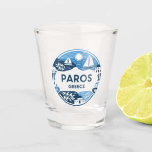 Paros Greece Island Travel Shot Glass