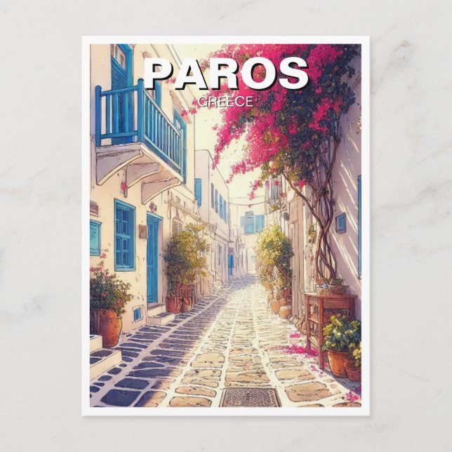 Paros Greece Islands Travel   Postcard (Front)