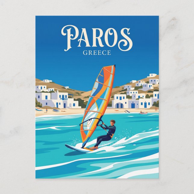 Paros Greece Postcard (Front)