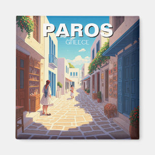 Paros, Greece street Magnet