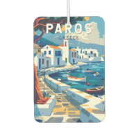 Paros Greece Travel Art Vintage