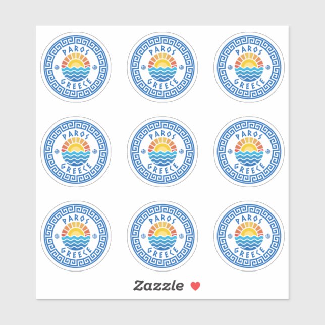 Paros Island, Greece Multiple Pack Sticker (Sheet)