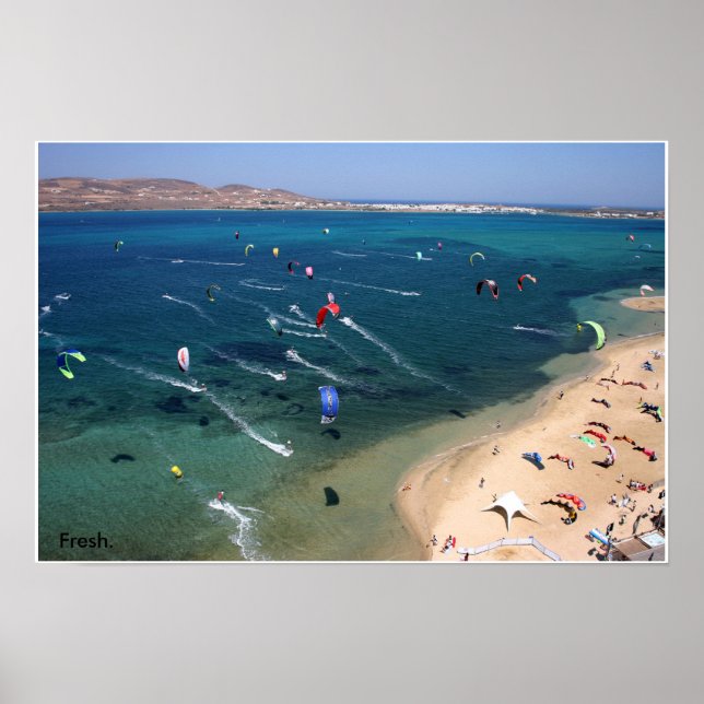 Paros Kite beach Poster (Front)
