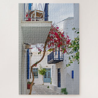 Paros Parikia Summer Alley Jigsaw Puzzle