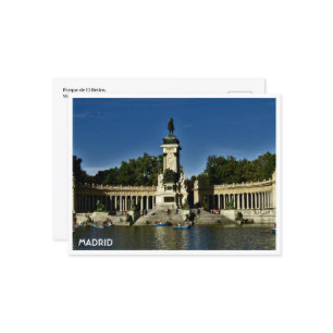 Parque El Retiro, Madrid Postcard