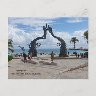 Parque Fundadores, Playa del Carmen, Mexico Postcard