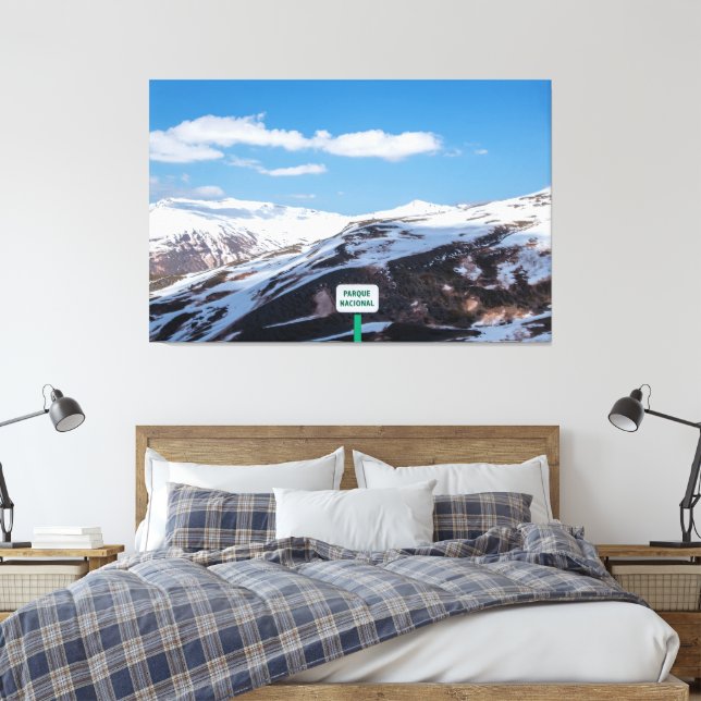 Parque Nacional Sierra Nevada Mountains Canvas Print (Insitu(Bedroom))