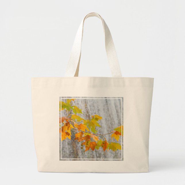 Parque Natural del Monasterio - Fall Leaves Large Tote Bag (Front)