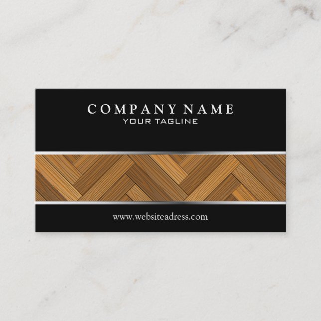 Parquet Floor Business Card (Front)