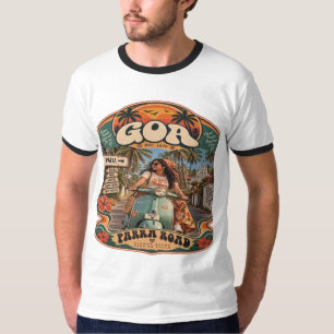 Parra Road — Girl on Bike, Goa’s Iconic Coastal Dr T-Shirt