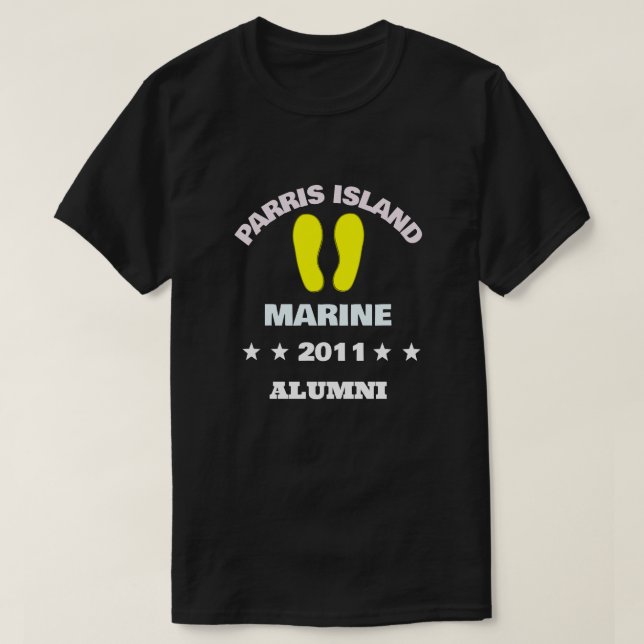 PARRIS ISLAND ALUMNI 11 T-Shirt (Design Front)